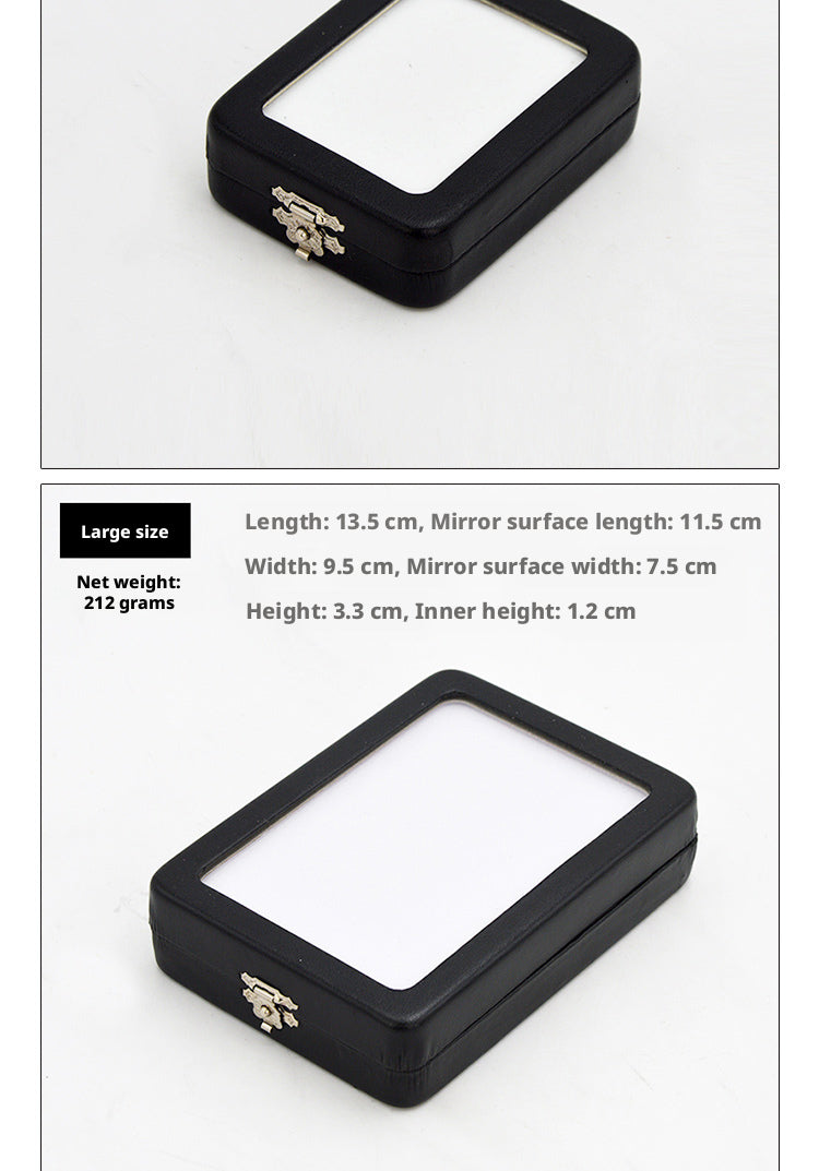 5PCS Gemstone Display Box for Loose Stones, Crystal Storage Case,stone box
