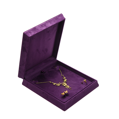 5PCS Velvet Jewelry Box, Suede Gift Packaging Case for Rings Earrings Necklaces
