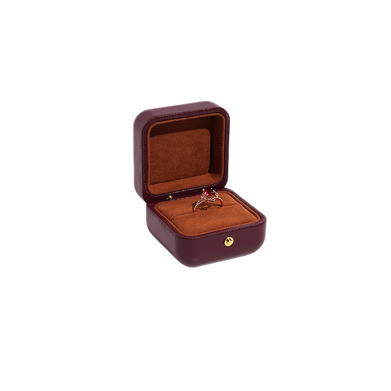 5pcs Luxury PU Leather Jewelry Box, Velvet Lined Gift Case, Elegant Presentation Packaging