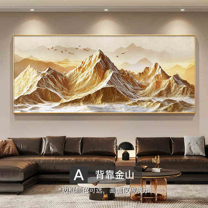 Back to Jinshan living room decorative painting atmosphere high sense sofa background wall hanging painting landscape painting light luxury high grade murals