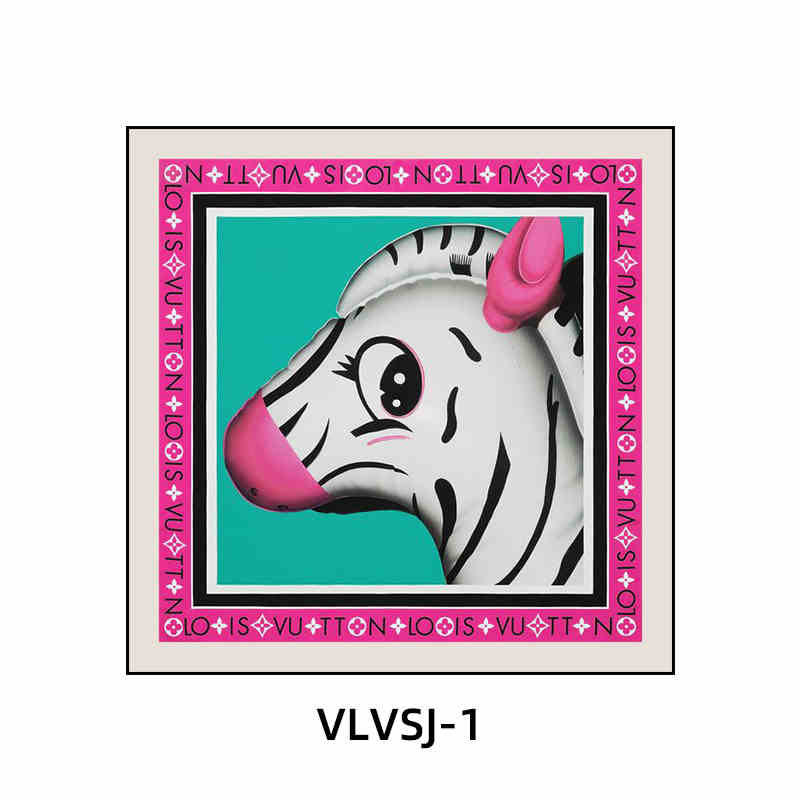 Silk scarf decoration painting modern light luxury high-end L painting V new clothing store cloakroom bedroom bedside hanging painting living room