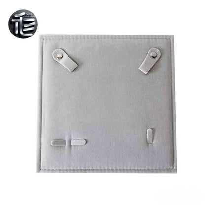 Foldable Velvet Jewelry Pouch, Roll Up Cloth Storage Bag for Earrings, TSA Travel Case