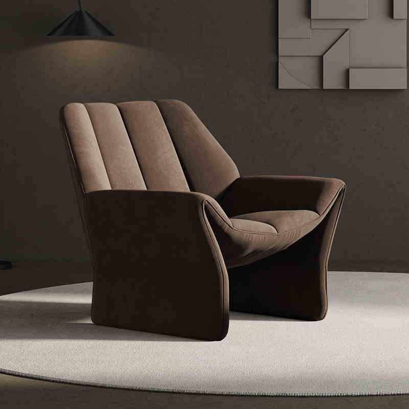Light luxury single sofa chair Nordic living room balcony leisure designer to discuss modern simple network red recliner