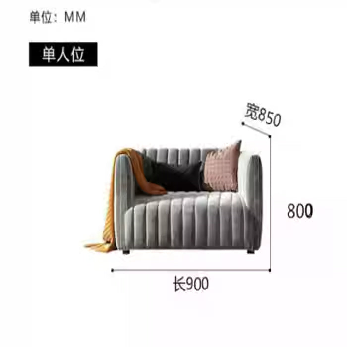 American light luxury designer style living room villa will be modern simple fabric sofa