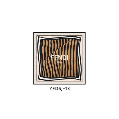 FEN DI di silk scarf decorative painting FEN modern light luxury senior sense square hanging painting restaurant dining room porch murals