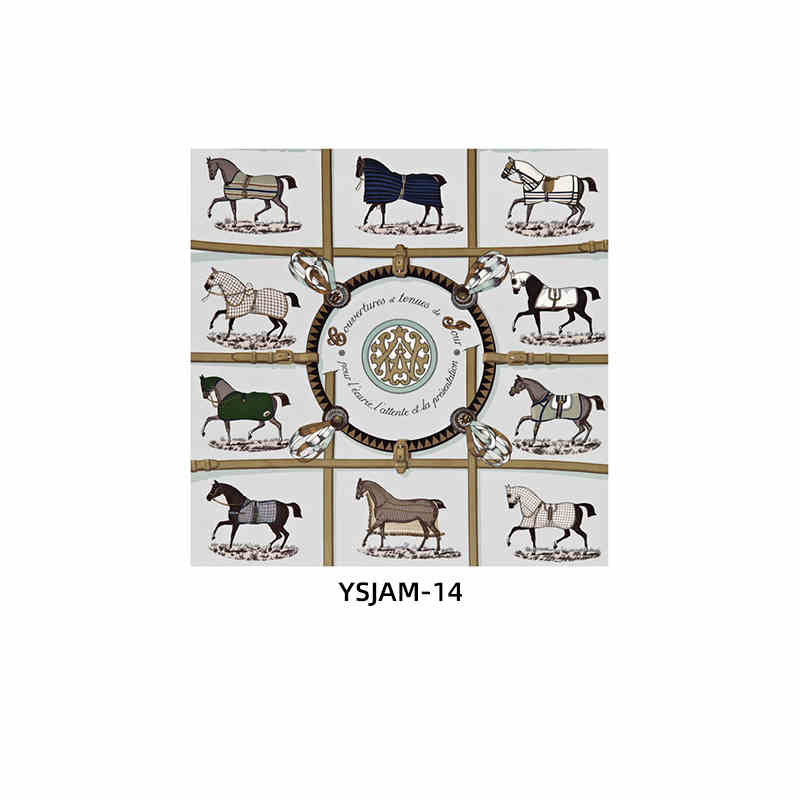 Love horse silk scarf hanging painting transparent frame acrylic mounted modern light luxury high sense of home decorative painting porch