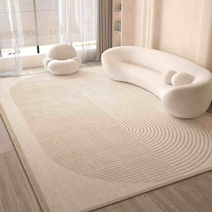 Cream wind carpet living room light luxury senior sense home sofa floor mat bedroom waterproof wash free wipe