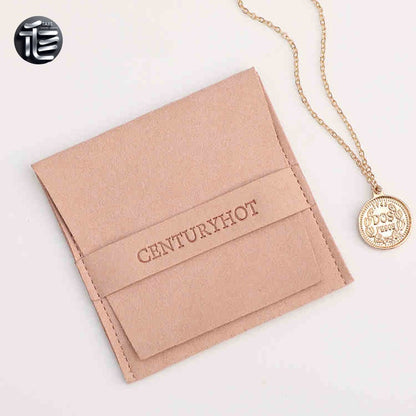 5PCS Green Suede Jewelry Pouch, Soft Faux Microfiber Bag, Travel Drawstring Pouch