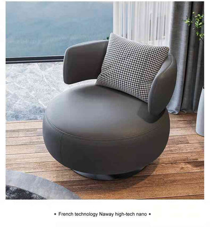 Living room balcony lounge chair Hotel business reception sofa table chair combination light luxury single sofa can be rotated