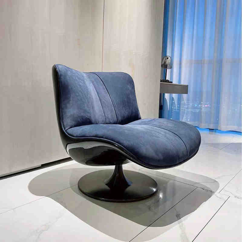 Designer baxter minimalist casual living room creative light luxury single FRP revolving lazy duck bill sofa chair