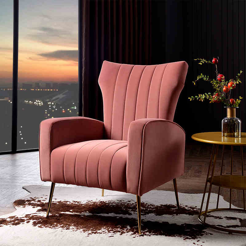 American light luxury tiger chair simple modern leisure Nordic living room bedroom small apartment fabric sofa complete