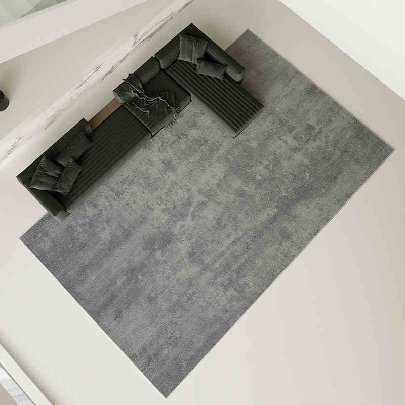Grey carpet living room light luxury high-end high-end washable rub home sofa floor mat