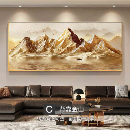 Back to Jinshan living room decorative painting atmosphere high sense sofa background wall hanging painting landscape painting light luxury high grade murals