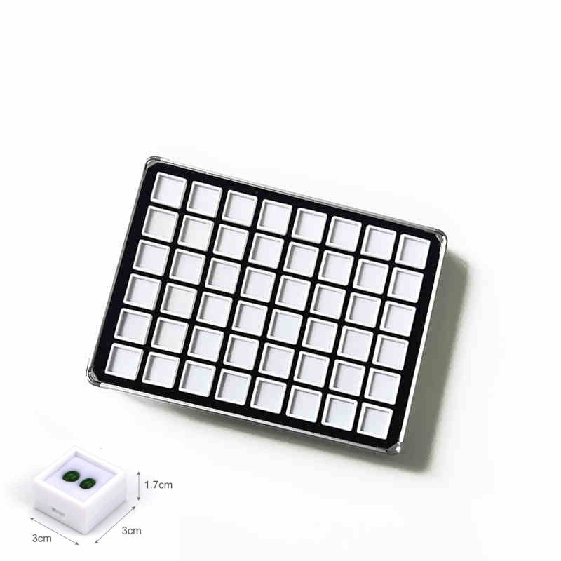 Lightweight Aluminum Tray with Clear Plastic Gemstone Box – Velvet-Flocked Sponge Insert,
