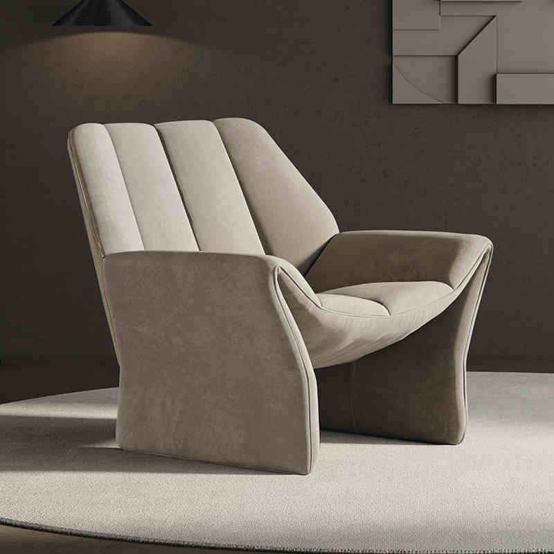 Light luxury single sofa chair Nordic living room balcony leisure designer to discuss modern simple network red recliner