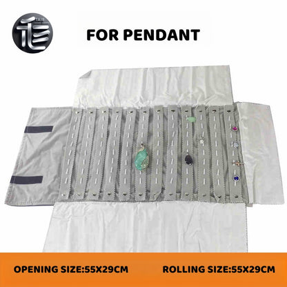 Jewelry roll,Jewelry travel case,Velvet jewelry roll,Leather jewelry organizer,Jewelry pouch,Compact jewelry roll