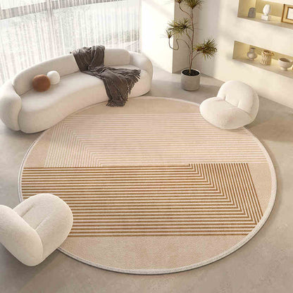 Round carpet Deluxe living room chair cushion Cloakroom bedroom floor mat cream air household bed blanket machine washable