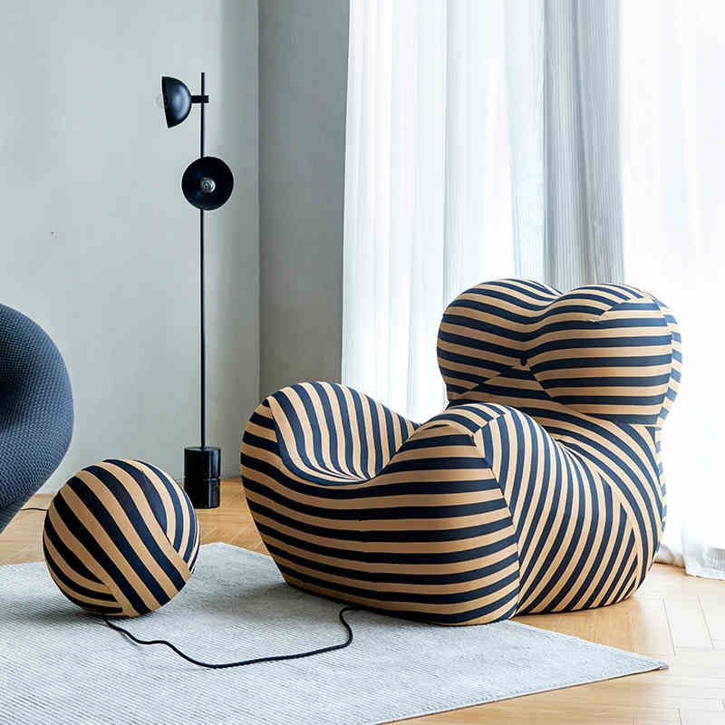 Compress  sofa-YF496-1 BLACK+YELLOW