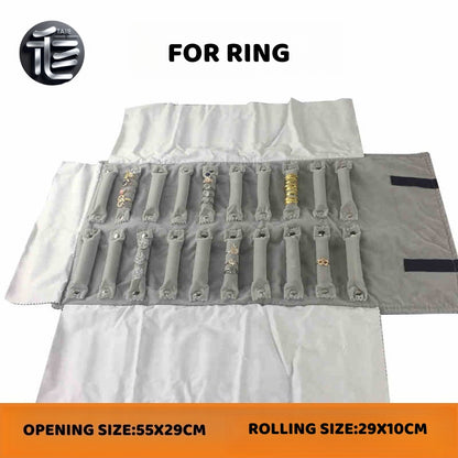 Jewelry roll,Jewelry travel case,Velvet jewelry roll,Leather jewelry organizer,Jewelry pouch,Compact jewelry roll