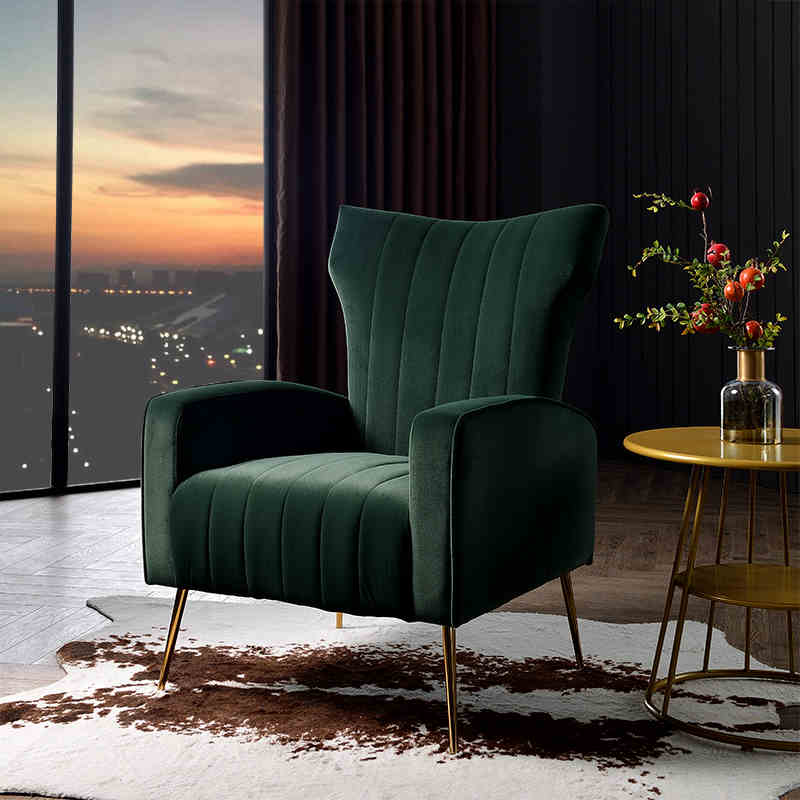 American light luxury tiger chair simple modern leisure Nordic living room bedroom small apartment fabric sofa complete