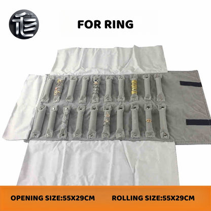 Jewelry roll,Jewelry travel case,Velvet jewelry roll,Leather jewelry organizer,Jewelry pouch,Compact jewelry roll