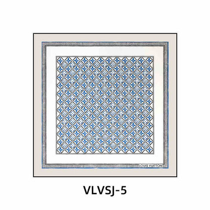 Silk scarf decoration painting modern light luxury high-end L painting V new clothing store cloakroom bedroom bedside hanging painting living room