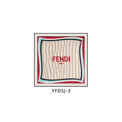 FEN DI di silk scarf decorative painting FEN modern light luxury senior sense square hanging painting restaurant dining room porch murals