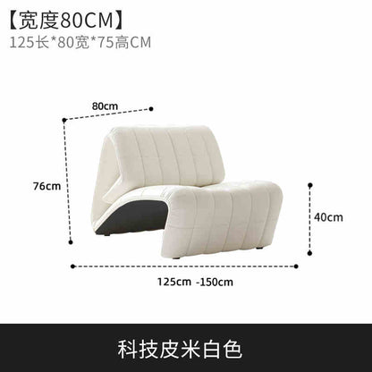 Barcelona single sofa chair designer balcony living room bedroom multi-functional lounge chair Fist chair leather