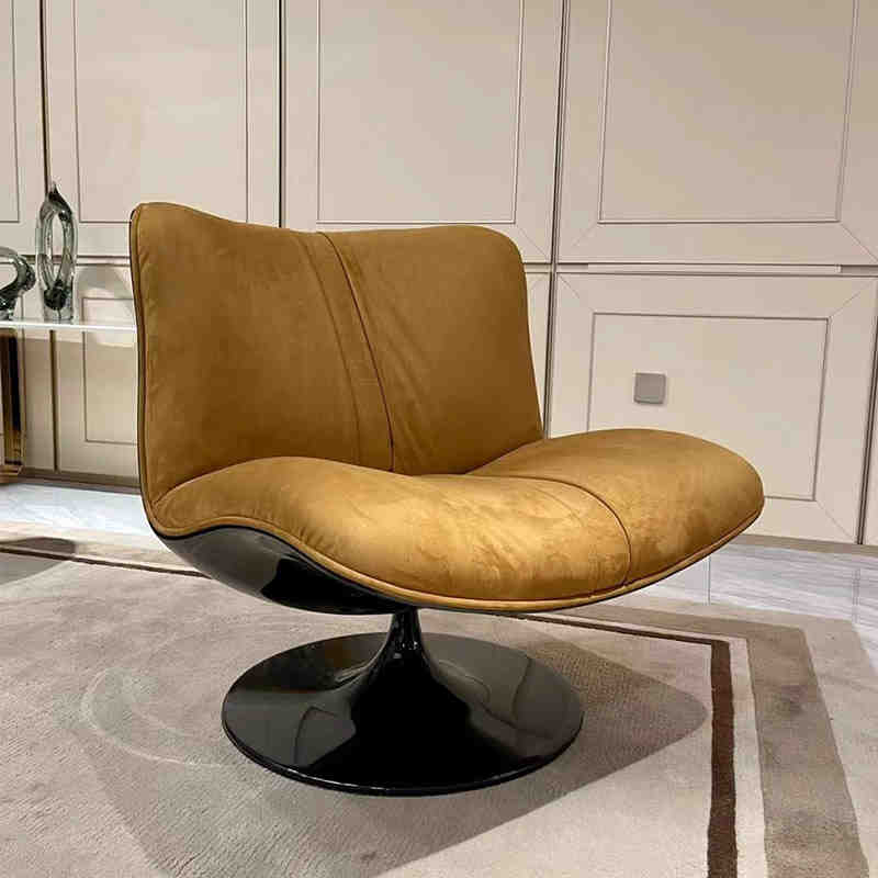 Designer baxter minimalist casual living room creative light luxury single FRP revolving lazy duck bill sofa chair