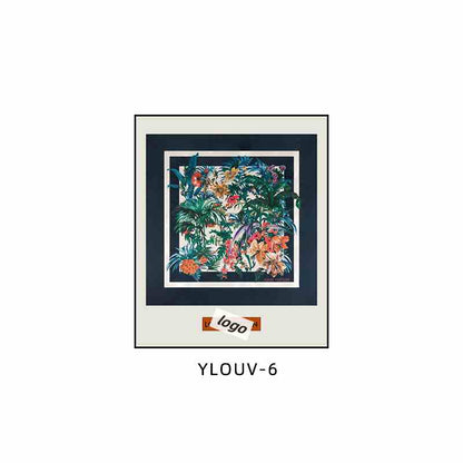Silk scarf hanging painting hot air balloon mounted restaurant entrance porch decoration painting big luxury luxury high sense bathroom mural