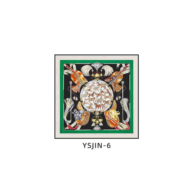 Love horse silk scarf decoration painting Shi high-end light luxury porch square horse hanging painting restaurant living room bedroom room landing