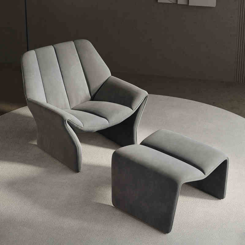 Light luxury single sofa chair Nordic living room balcony leisure designer to discuss modern simple network red recliner