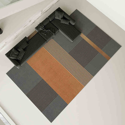 Grey carpet living room light luxury high-end high-end washable rub home sofa floor mat