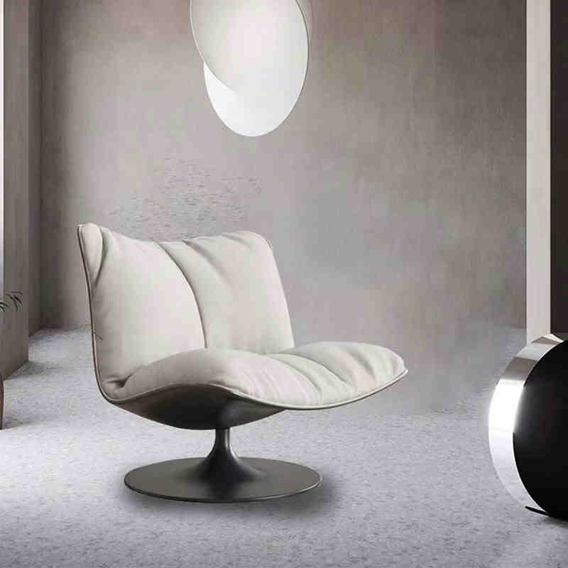 Designer baxter minimalist casual living room creative light luxury single FRP revolving lazy duck bill sofa chair