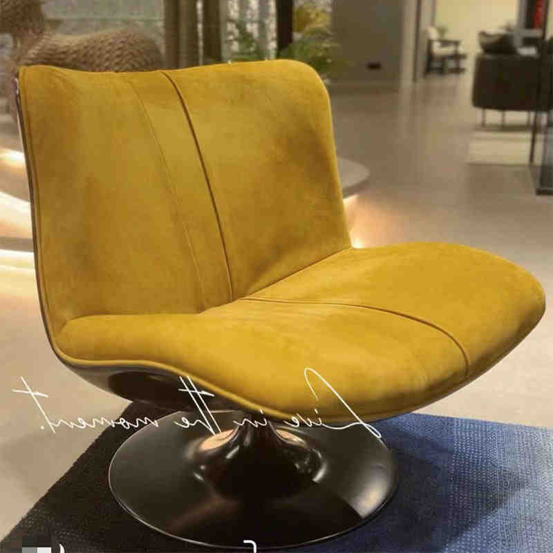Designer baxter minimalist casual living room creative light luxury single FRP revolving lazy duck bill sofa chair