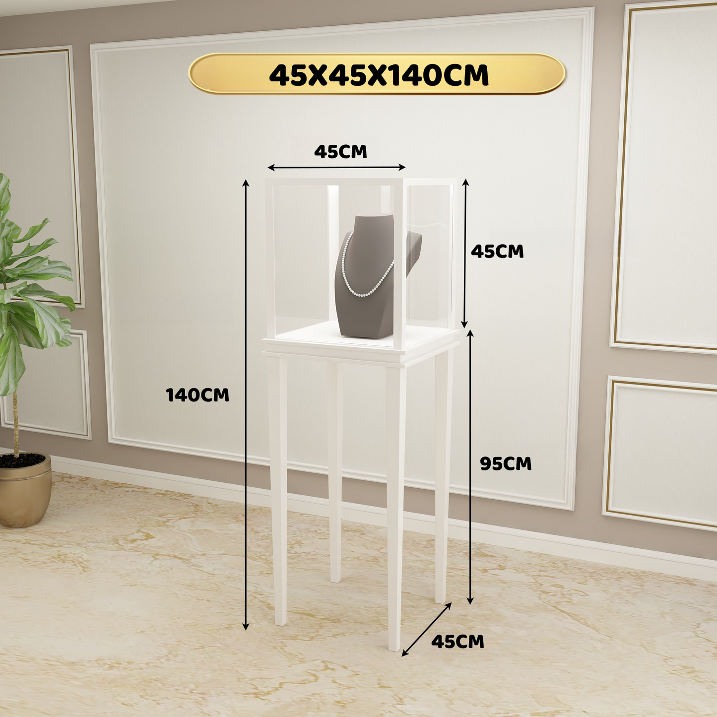 Jewelry display case,Glass jewelry cabinet,Retail jewelry showcase,Countertop jewelry display,Lockable jewelry case,LED jewelry cabinet