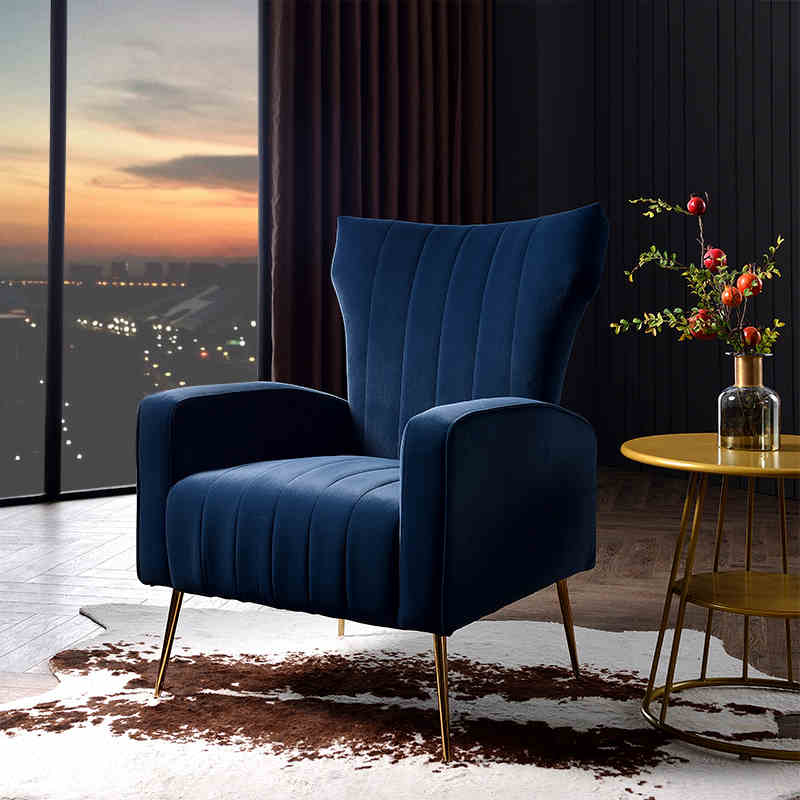 American light luxury tiger chair simple modern leisure Nordic living room bedroom small apartment fabric sofa complete