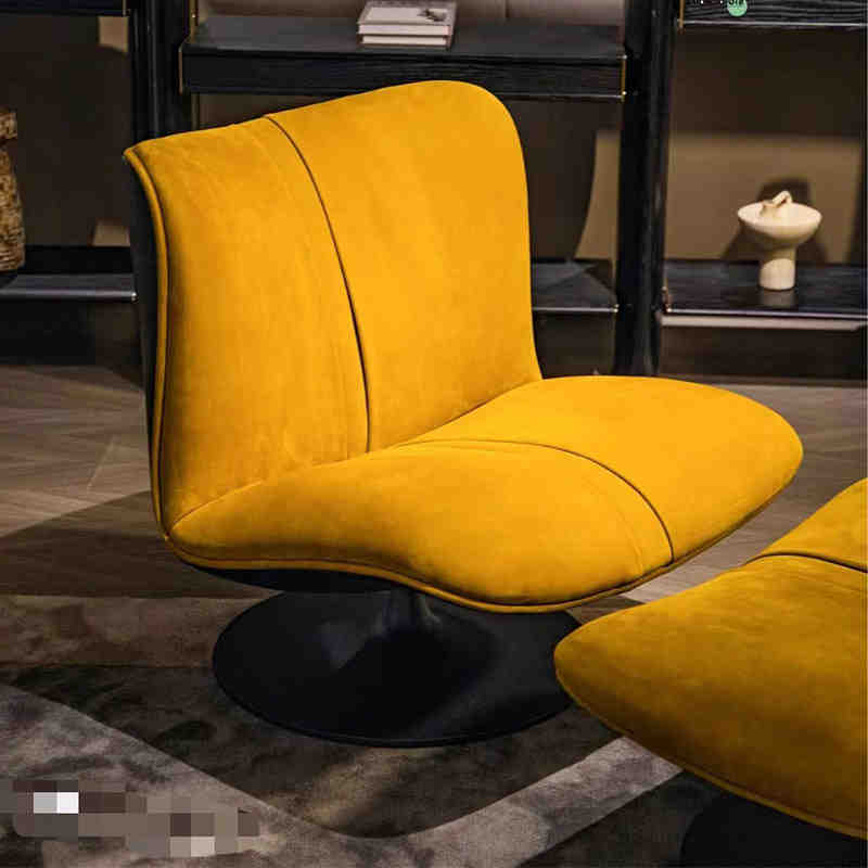 Designer baxter minimalist casual living room creative light luxury single FRP revolving lazy duck bill sofa chair