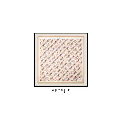 FEN DI di silk scarf decorative painting FEN modern light luxury senior sense square hanging painting restaurant dining room porch murals