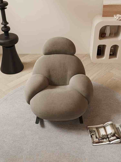 Rocking chair Home balcony lounge chair lounge chair living room sofa chair Internet celebrity single sofa lazy chair big white rocking chair