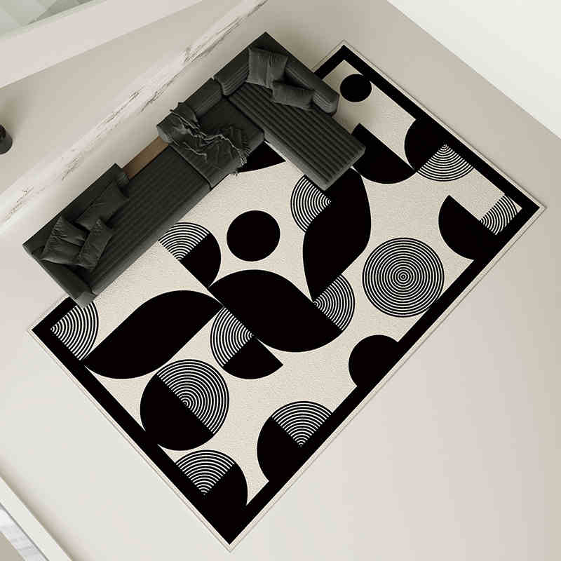Grey carpet living room light luxury high-end high-end washable rub home sofa floor mat