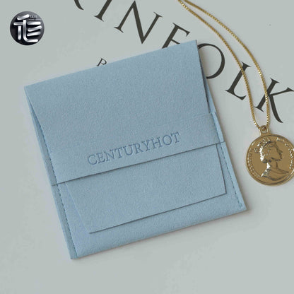 5PCS Green Suede Jewelry Pouch, Soft Faux Microfiber Bag, Travel Drawstring Pouch