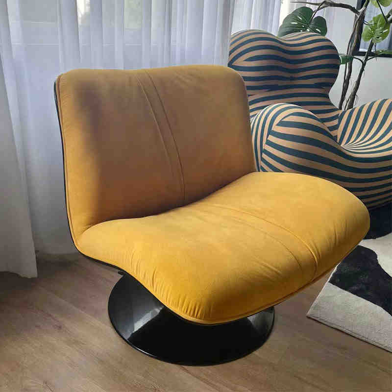 Designer baxter minimalist casual living room creative light luxury single FRP revolving lazy duck bill sofa chair