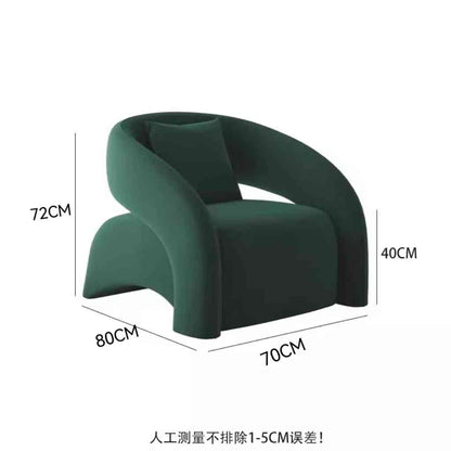 Nordic designer single sofa ins wind network red modern minimalist light luxury living room balcony leisure tiger chair