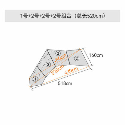 Abnormity module rock sofa Villa abnormity personality combination designer large flat fabric sofa