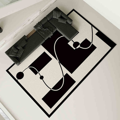 Grey carpet living room light luxury high-end high-end washable rub home sofa floor mat