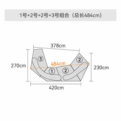 Abnormity module rock sofa Villa abnormity personality combination designer large flat fabric sofa