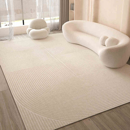 Cream wind carpet living room light luxury senior sense home sofa floor mat bedroom waterproof wash free wipe
