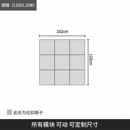 Italian minimalist pixel leather sofa living room modern simple size apartment module sofa with corner Concubine