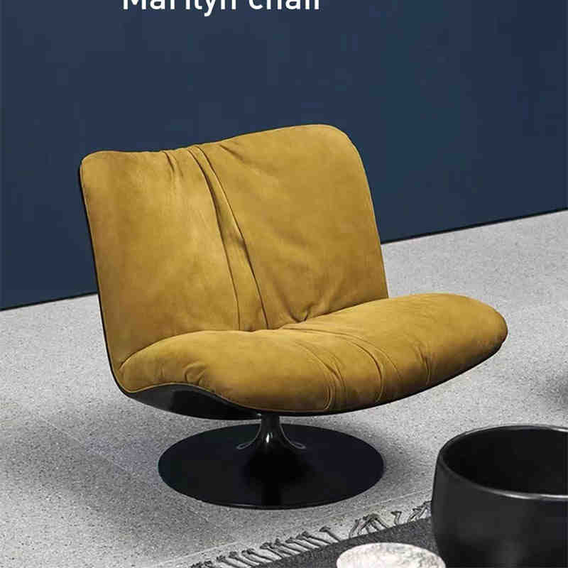 Designer baxter minimalist casual living room creative light luxury single FRP revolving lazy duck bill sofa chair